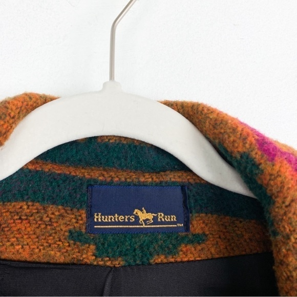 Vintage Hunters Run Southwestern Print Longline Coat Sz XXL - Picture 9 of 12